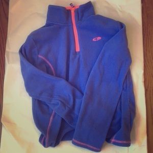 Purple girls zip up fleece